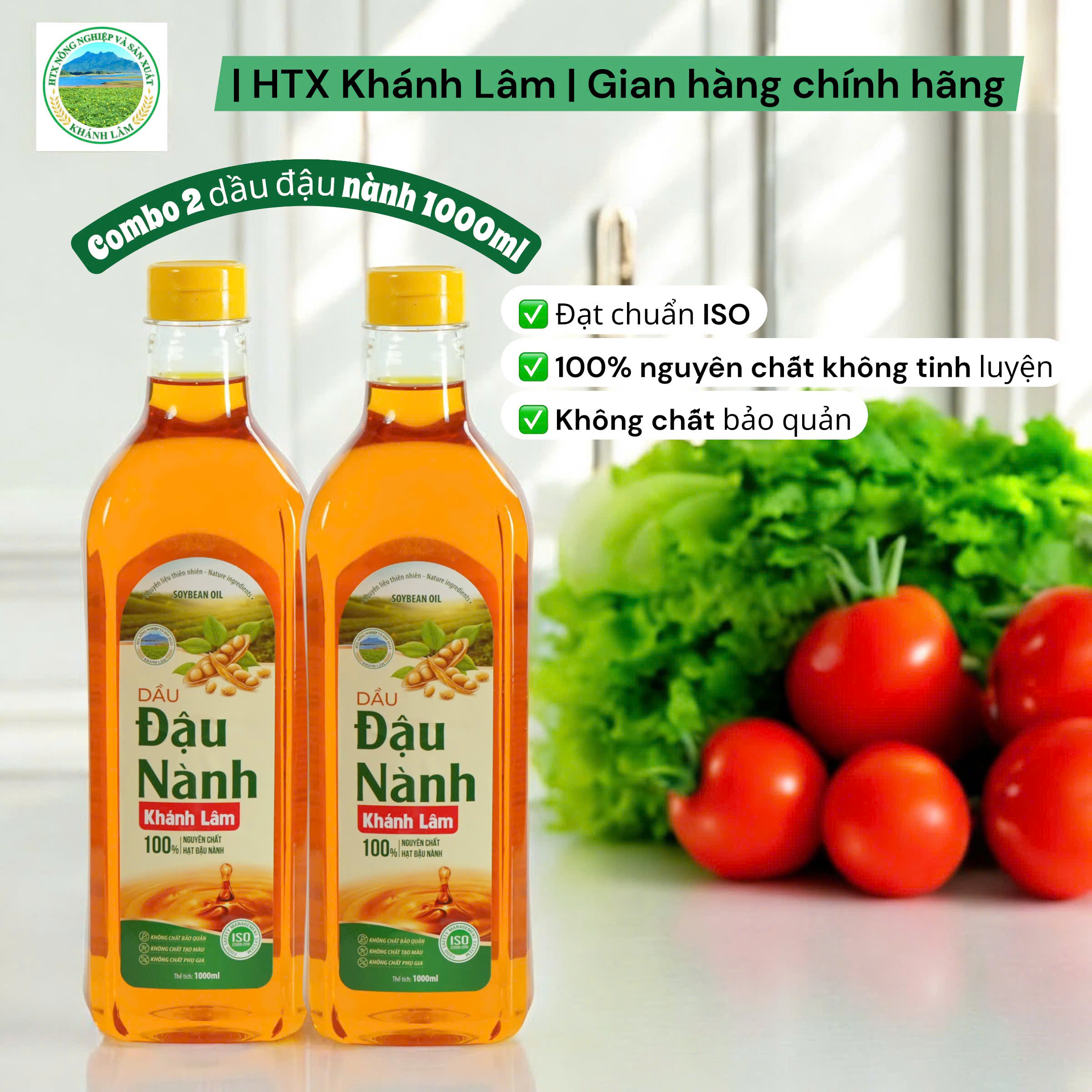 Combo 2 dầu đậu nành 1000ml