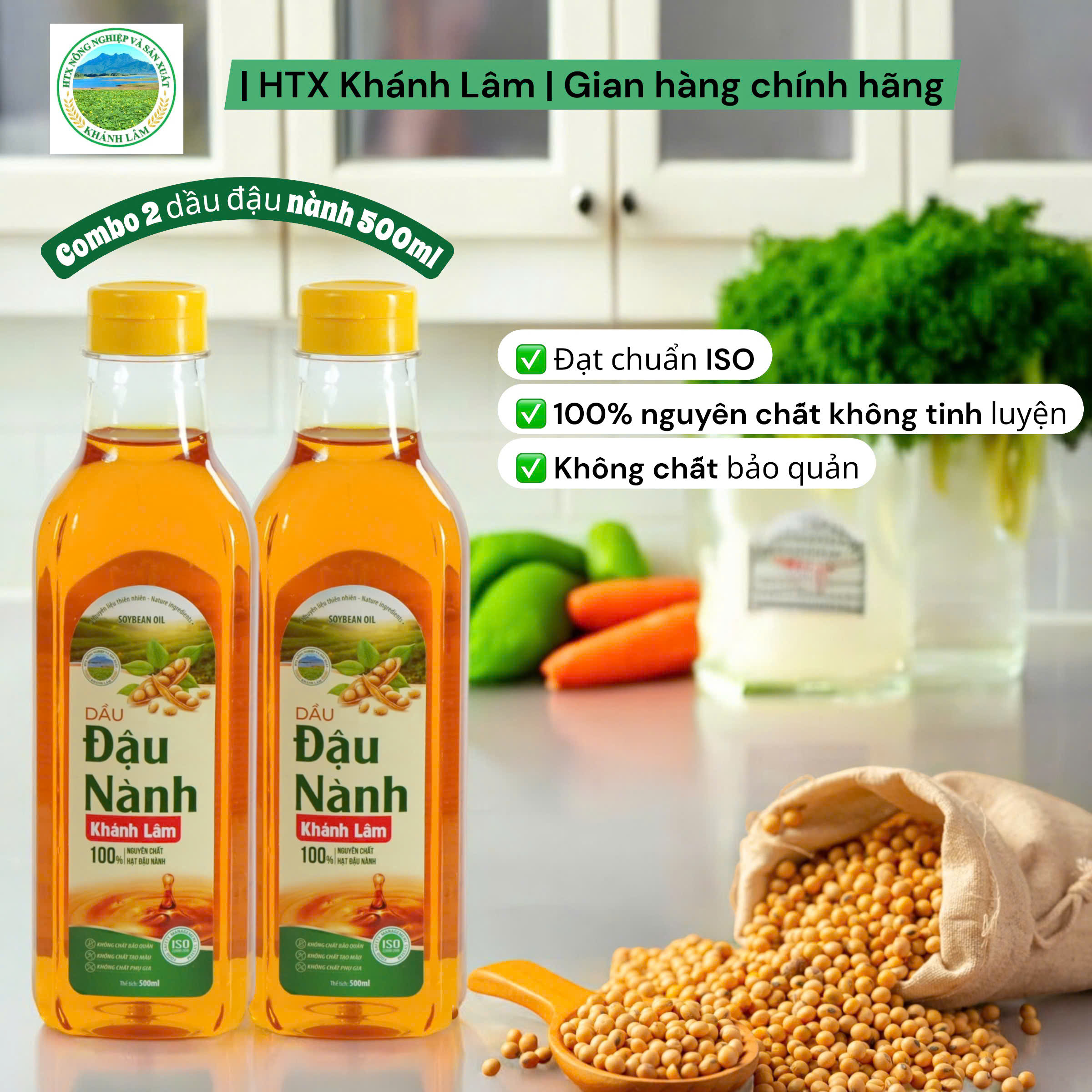 Combo 2 dầu đậu nành 500ml