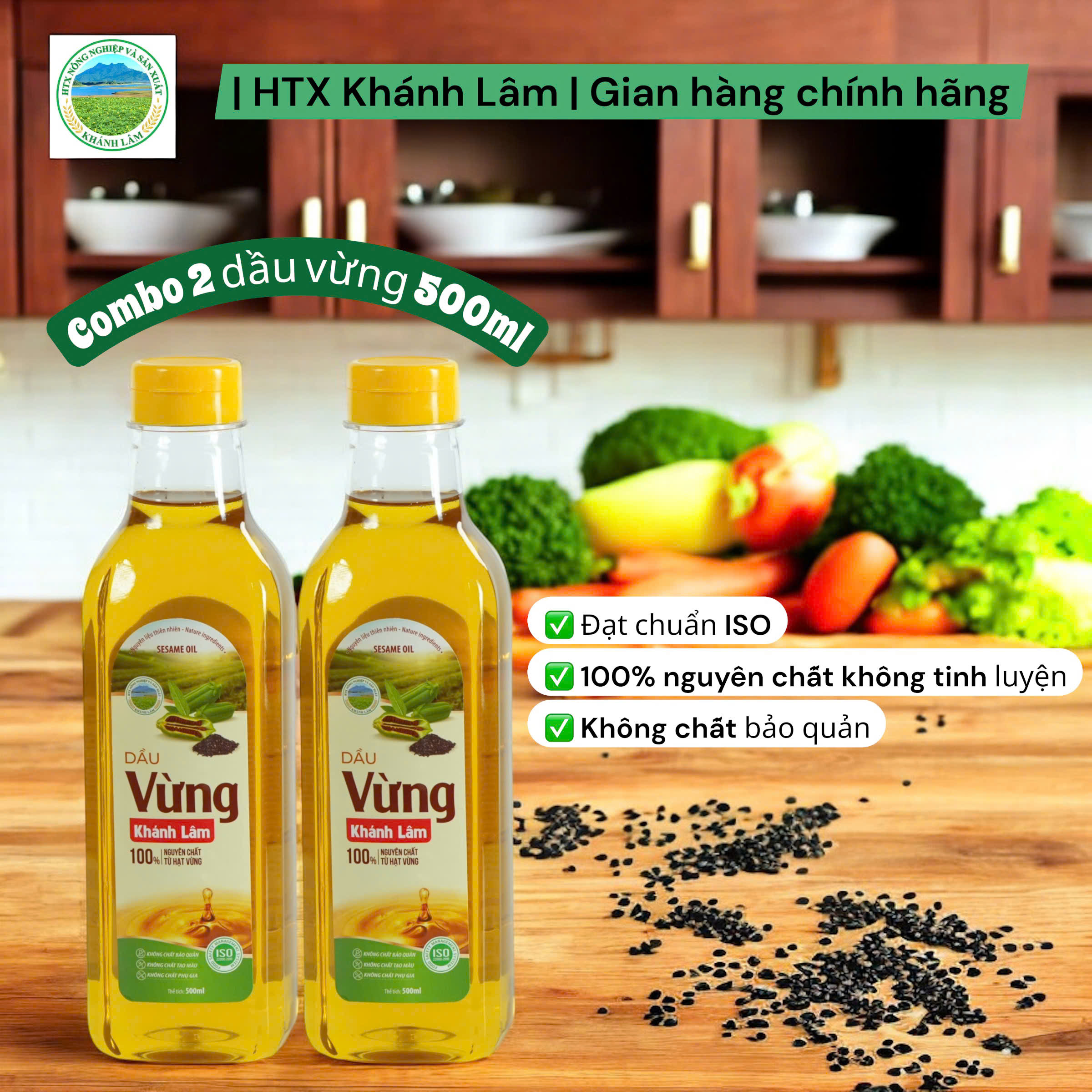 Combo 2 dầu vừng 500ml