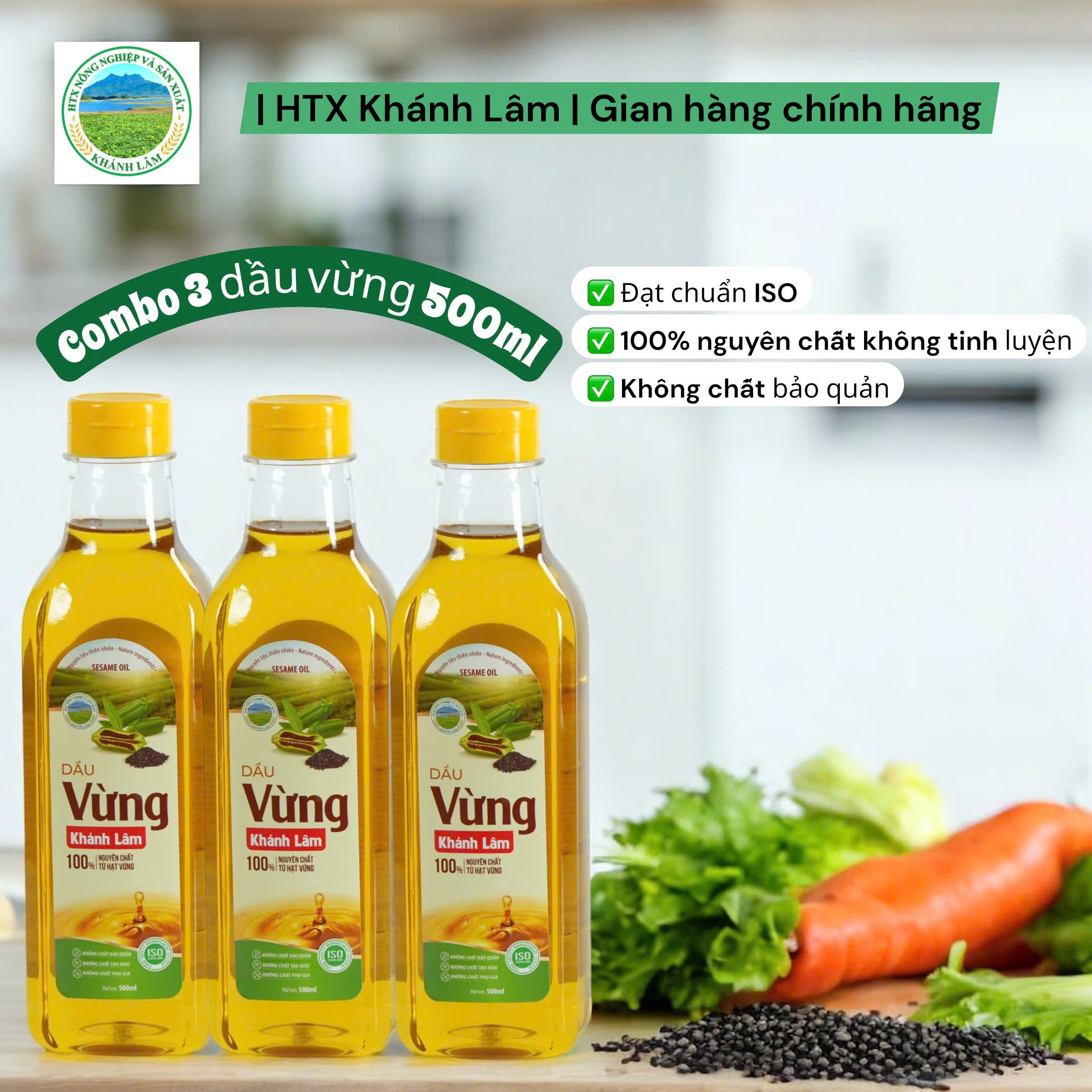 Combo 3 dầu vừng 500ml